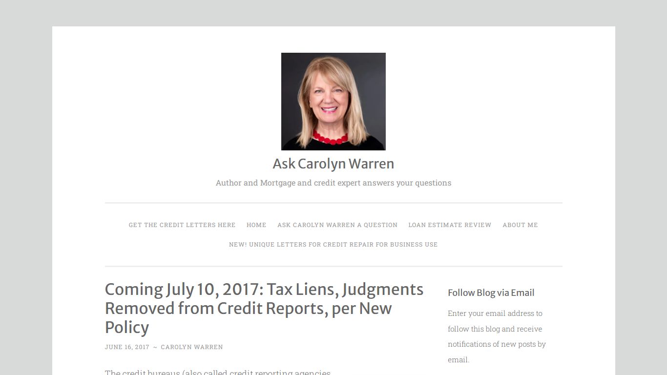 Coming July 10, 2017: Tax Liens, Judgments Removed from Credit Reports ...